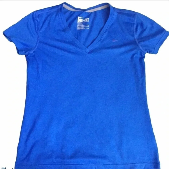 Nike Women's Blue Dri-Fit Tee - Picture 1 of 2
